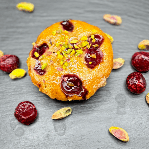 Financier Pistache, Griottes